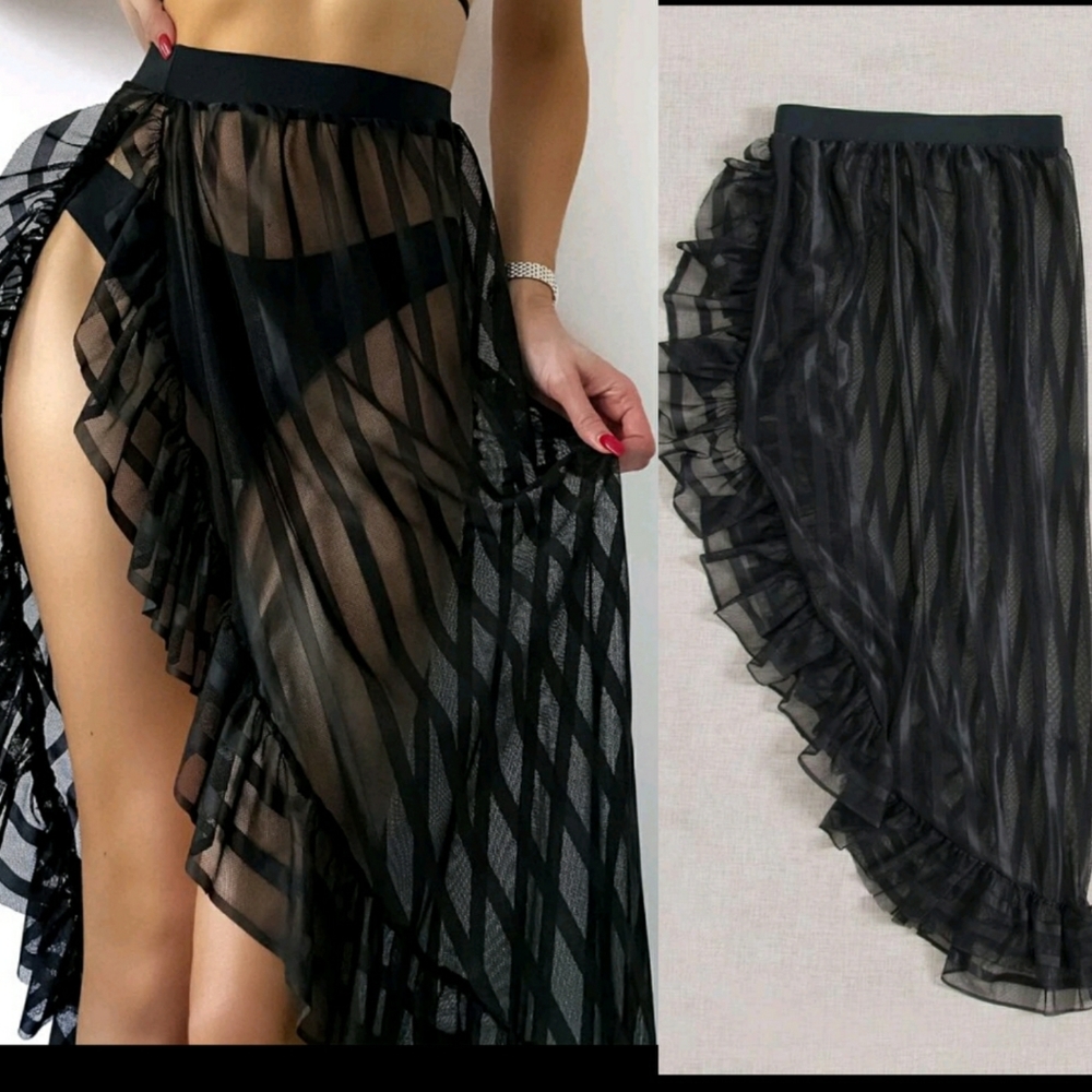 Ruffle side cover up
